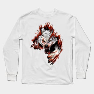 Angry Wolf Long Sleeve T-Shirt